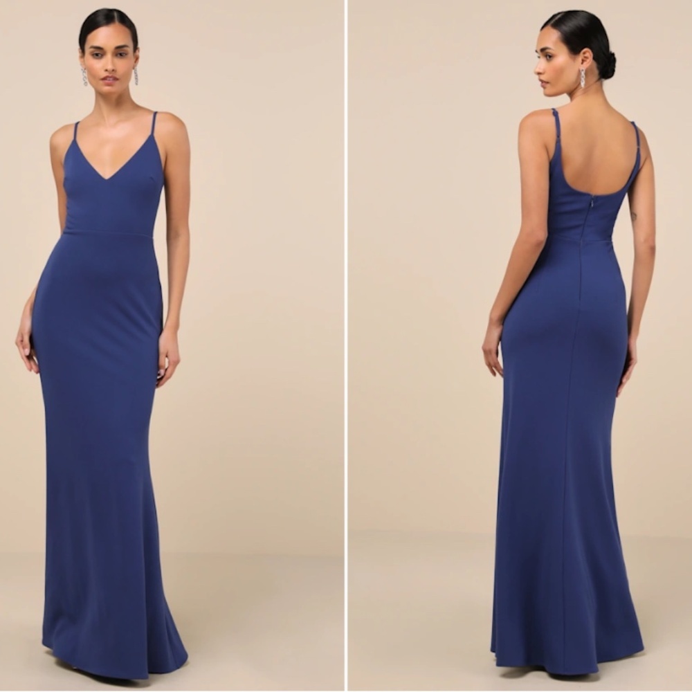 LULU's Prom Wedding Bridesmaid Special Event Classic Mermaid Maxi Dress …